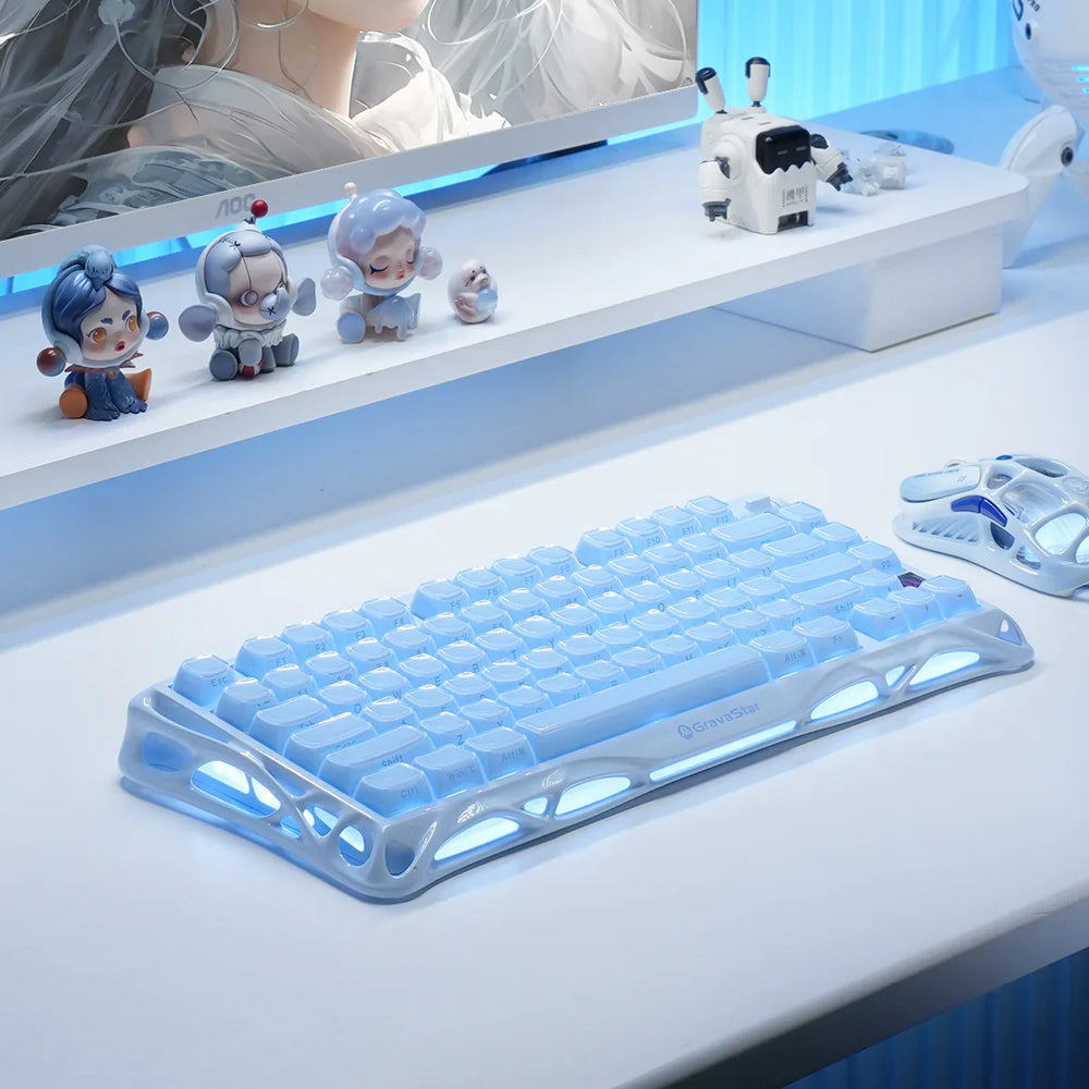 Gravastar Mercury K1 Ice Blue Keyboard