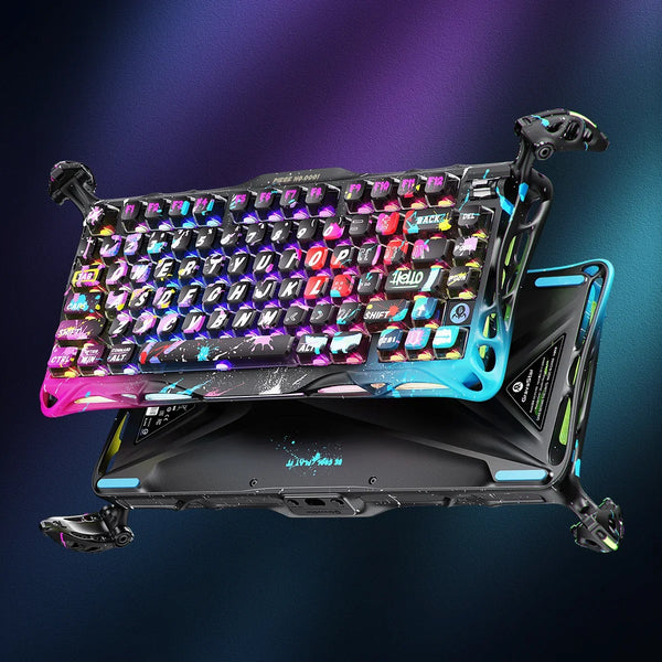 Gravastar Mercury V75 Pro Neon Graffiti Keyboard