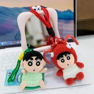 Shinichan Costume Capers Plush Keychain