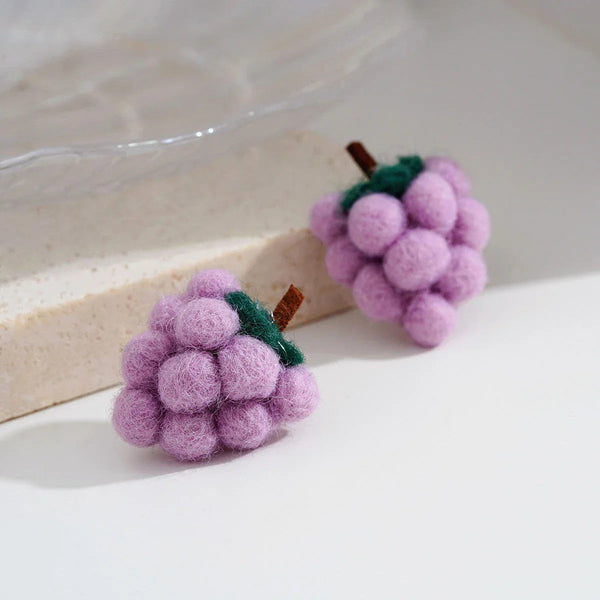 Kawaii Grapes Earrings PN4620 - Bear Hugs