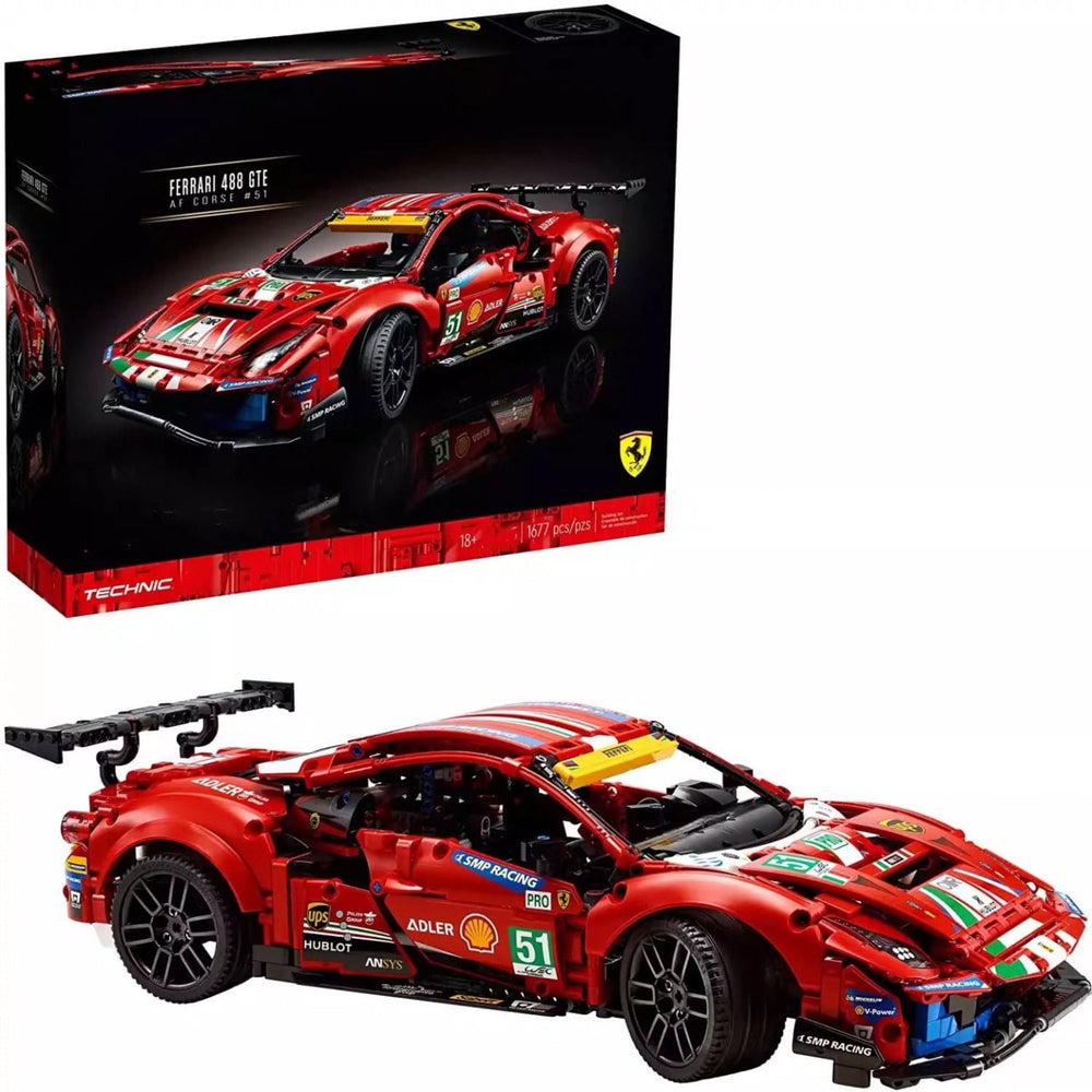 Technic Ferrari 488 GTE Building Blocks (1677 Pcs)