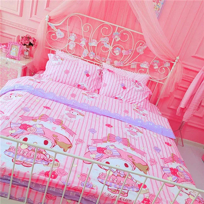 Pink Melody Bedding Set PN1016 - Bear Hugs