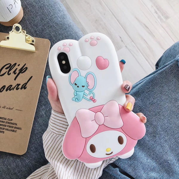 Kawaii Cartoon Phone Case for iphone 6/6s/6plus/7/7plus/8/8P/X/XS/XR/XS Max PN1250 - Bear Hugs