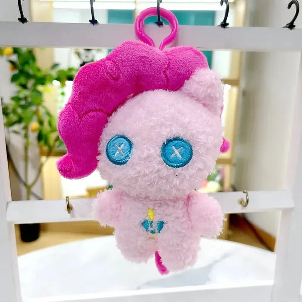Colourful Lil' Ponies Plush Keychain