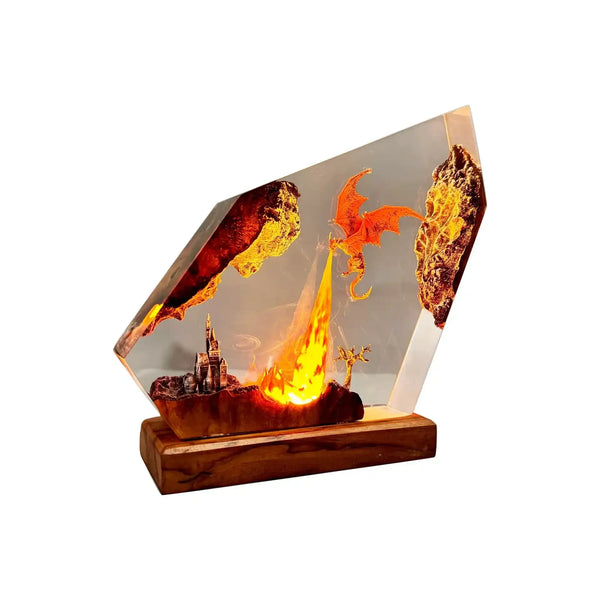 Dragon Glory Resin Night Light