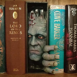 Bibliophile Beast Bookshelf Horror Mark