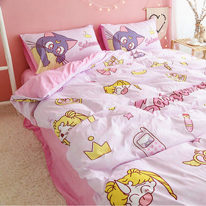 Fashion Sailormoon Usagi and Luna Bedding Set PN1753 - Bear Hugs