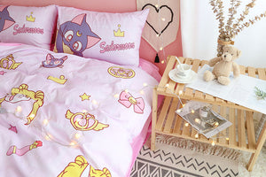 Fashion Sailormoon Usagi and Luna Bedding Set PN1753 - Bear Hugs