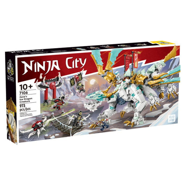 Ninja City Zane's Ice Dragon Creature Blocks (974 Pcs)