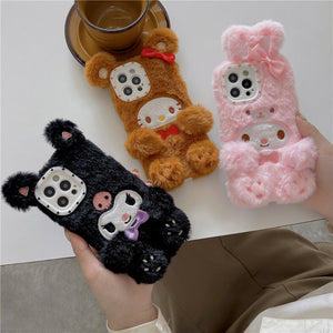 Soft Anime Phone Case for iphone X/XS/XR/XS Max/11/11pro/11pro max/12/12mini/12pro/12pro max/13/13pro/13pro max/14/14plus/14pro/14pro max PN4459 - Bear Hugs