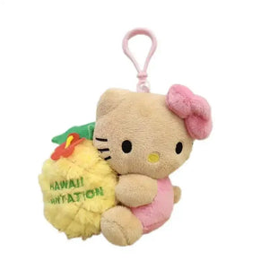 Hello KT Hawaii Pineapple Keychain