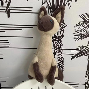 JC Elegant Siamese Cat Plush