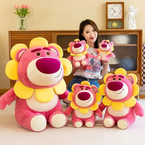 Sunflower Strawberry Bear Plushie