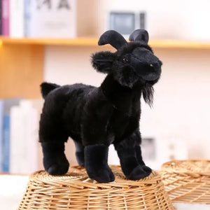 Realistic Horned Goat Plush