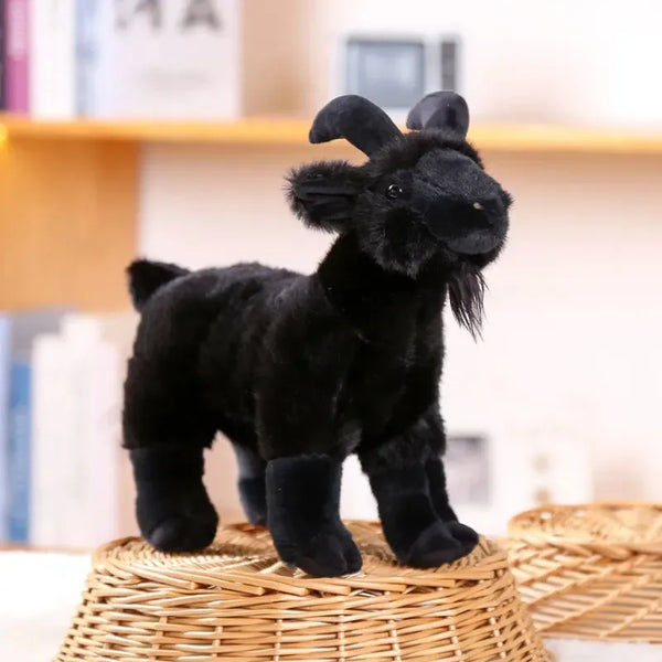 Realistic Horned Goat Plush