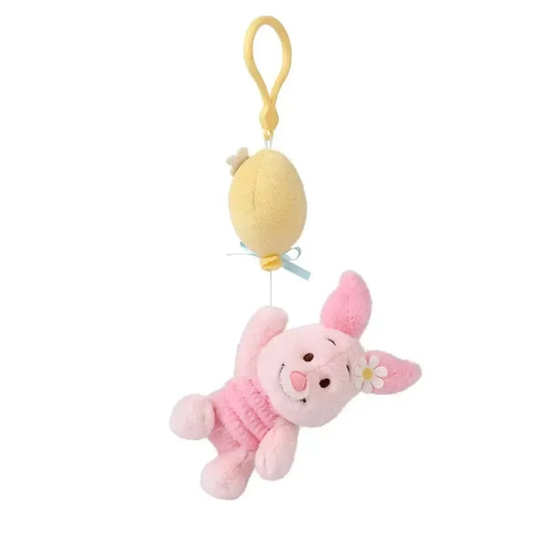 Rainbow Clouds Honey Bear & Hoglet Keychain