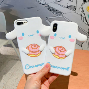 Mymelody And Cinnamoroll Phone Case for iphone 6/6s/6plus/7/7plus/8/8P/X/XS/XR/XS Max PN0688 - Bear Hugs