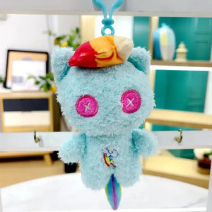 Colourful Lil' Ponies Plush Keychain