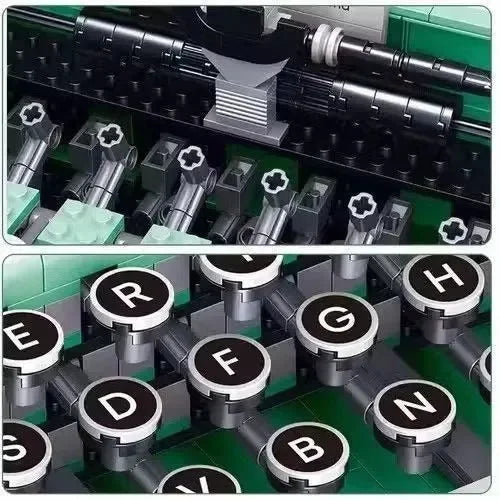 Retro Typewriter Building Block Set