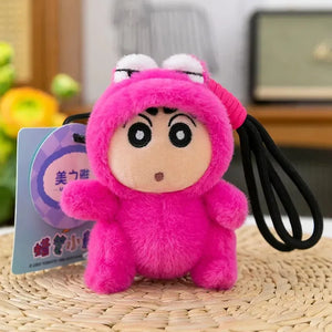 Shinichan Costume Capers Plush Keychain