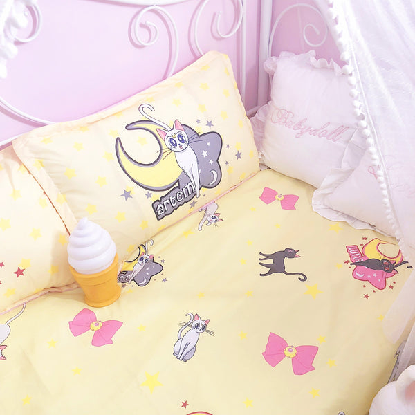 Cute Luna And Artemis Bedding Set PN1390 - Bear Hugs