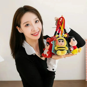 Shinichan Costume Capers Plush Keychain