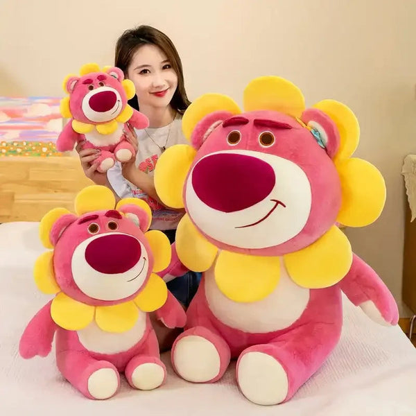 Sunflower Strawberry Bear Plushie