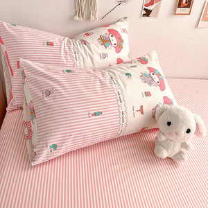 Pink Anime Bedding Set PN4684 - Bear Hugs