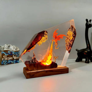Dragon Glory Resin Night Light