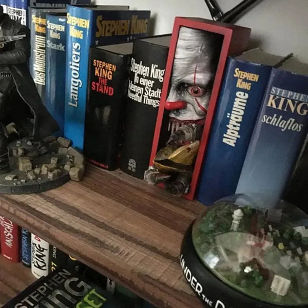 Bibliophile Beast Bookshelf Horror Mark