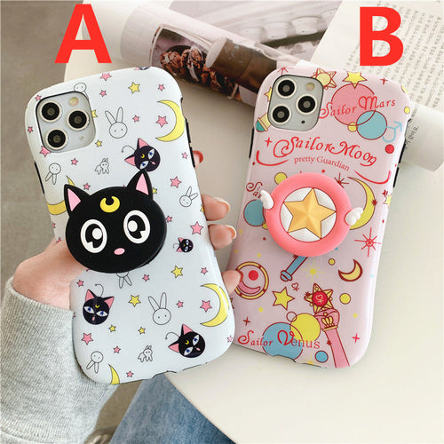 Cartoon Sailormoon Phone Case for iphone 7/7plus/8/8P/X/XS/XR/XS Max/11/11pro/11pro max PN2620 - Bear Hugs