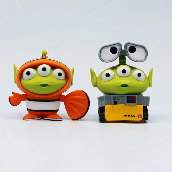 Green Alien Cosplay Crew Figurine Set
