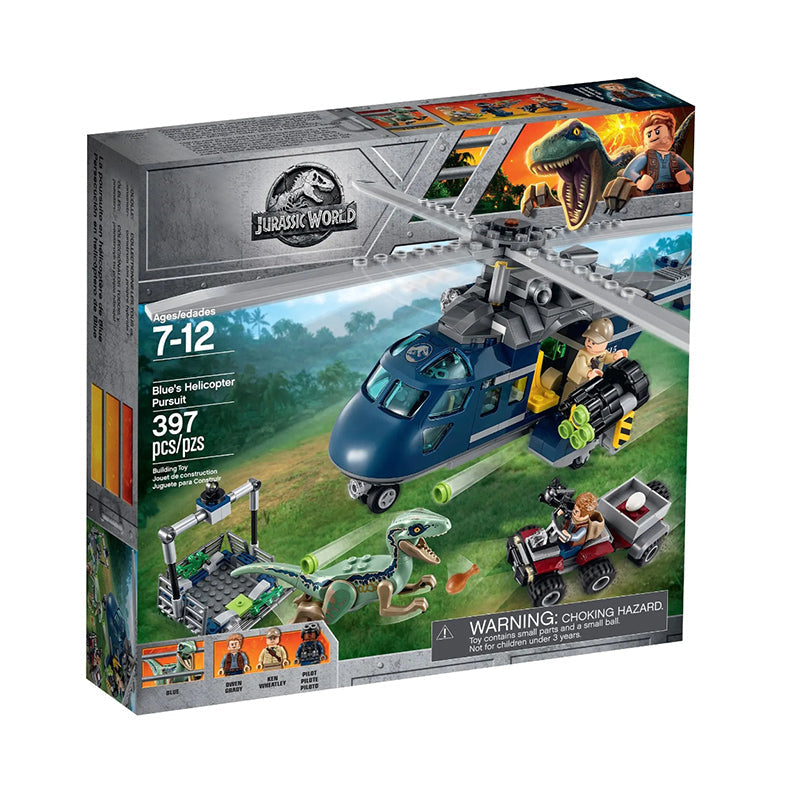 Jurassic World Blue's Helicopter Pursuit Building Kit (397 Pcs)