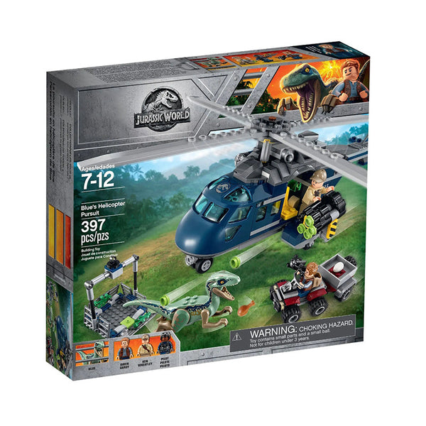 Jurassic World Blue's Helicopter Pursuit Building Kit (397 Pcs)