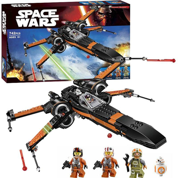 Star Wars Poe's X-Wing Fighter Building Blocks (717 Pcs)