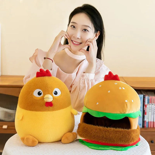 2 in 1 Clucky Hamburger Plush