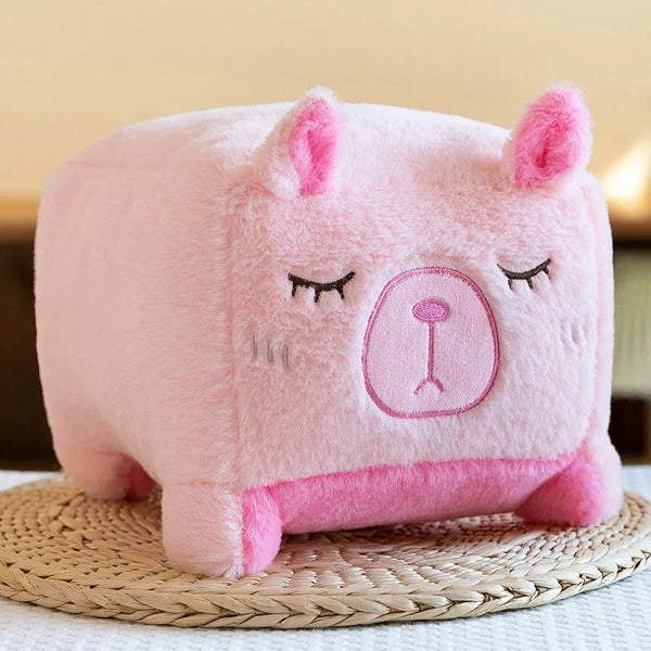 Capybara Cubist Cuddles Plush Stool