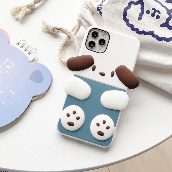 Cartoon Dogs Phone Case for iphone 7/7plus/8/8P/X/XS/XR/XS Max/11/11pro/11pro max PN2534 - Bear Hugs