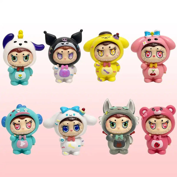 Labubu Mysterious Elf Sanliou Cosplay (Set of 8)