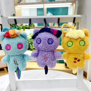 Colourful Lil' Ponies Plush Keychain