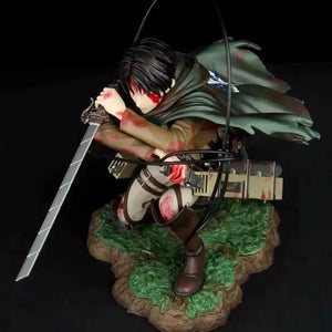Attack on Titan Levi Battle Scene Figurine (18 cm)