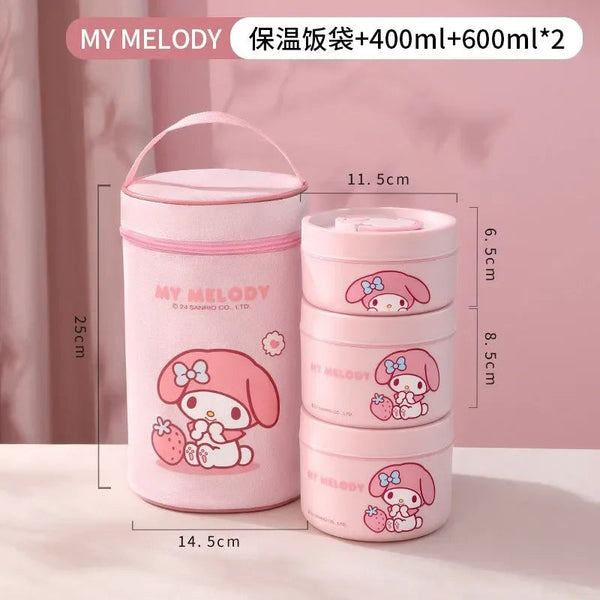 Cinnamoroll My Melody Insulated Lunch Box