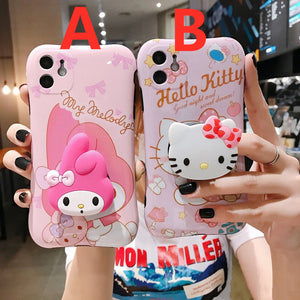 Cartoon Phone Case for iphone 7/7plus/8/8P/X/XS/XR/XS Max/11/11pro/11pro max PN2758 - Bear Hugs