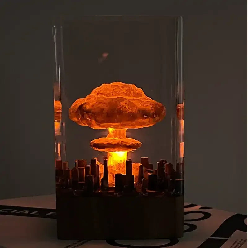 Atomic Glow Mushroom Cloud Lamp