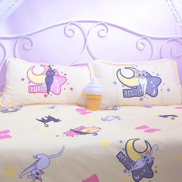 Cute Luna And Artemis Bedding Set PN1390 - Bear Hugs