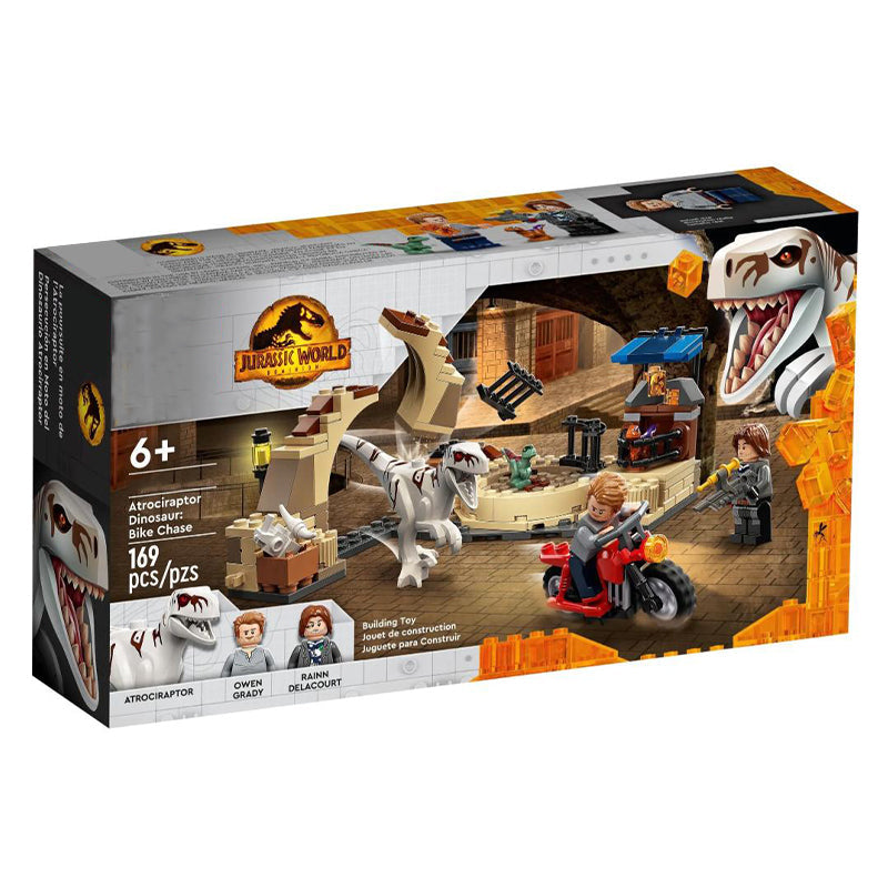Atrociraptor Dinosaur Bike Chase Blocks (169 Pcs)