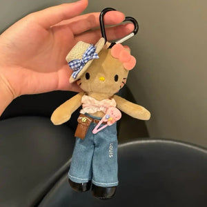Hello KT Glam Gal Plush Keychain