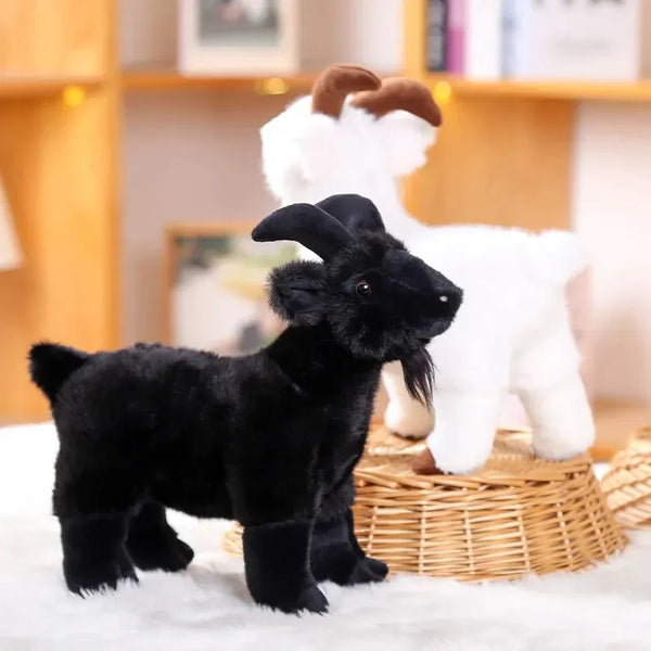 Realistic Horned Goat Plush