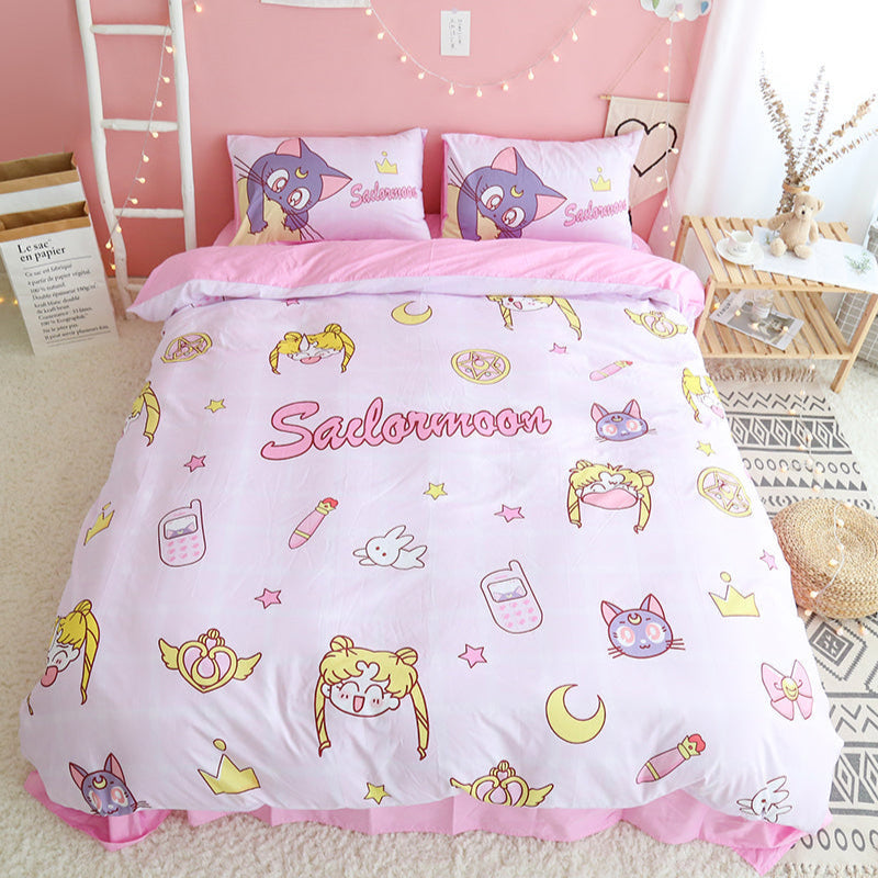 Fashion Sailormoon Usagi and Luna Bedding Set PN1753 - Bear Hugs