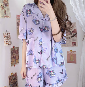 Cartoon Anime Girls Pajamas Suits PN3911 - Bear Hugs